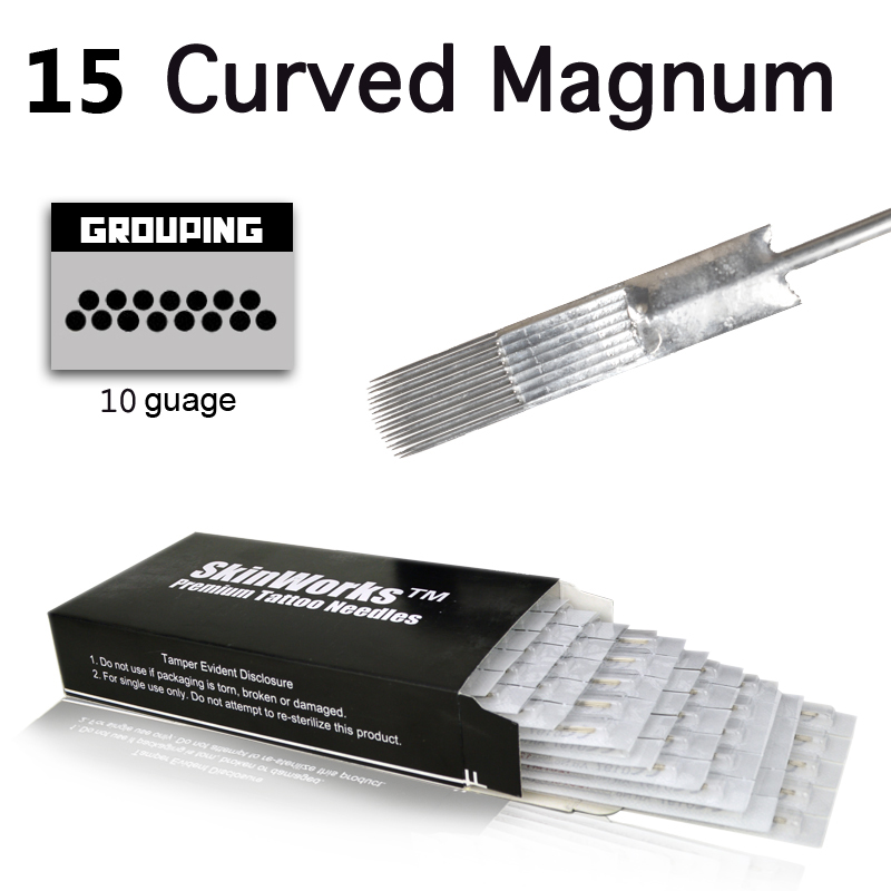 Tattoo Needles On Bars - #10 Curved Magnums