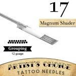 Artist's Choice Tattoo Needles - 17 Curved Magnum Needles 50 Pack