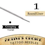 Artist's ChoiceTattoo Needles - 1 Round Liner 50 Pack