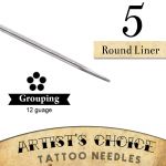 Tattoo Needles - 5 Round Liner 50 Pack