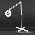 Adjustable 5X Magnifying Tattoo Lamp with Rolling Floor Stand