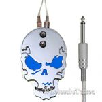 Stainless Steel Skull Metal Tattoo Foot Pedal - Blue Eyes