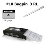 Tattoo Needles - #10 Bugpin 3 Round Liner 50 Pack