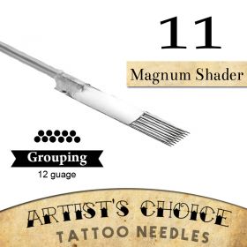 Artist's Choice Tattoo Needles - 11 Curved Magnum Needles 50 Pack