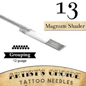 Artist's Choice Tattoo Needles - 13 Curved Magnum Needles 50 Pack
