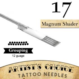 Artist's Choice Tattoo Needles - 17 Curved Magnum Needles 50 Pack