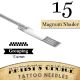 Artist's Choice Tattoo Needles - 15 Curved Magnum Needles 50 Pack