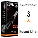 Cheyenne Cartridge -3 Round Liner, 0.25- 10 Pack