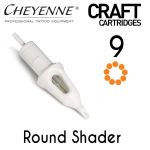 Cheyenne Craft Cartridge needles - 9 Round Shader - 10 Pack