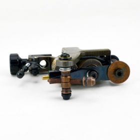Hand Made Saber DAMASCUS TATTOO Machine with Needle Tensioner - Liner